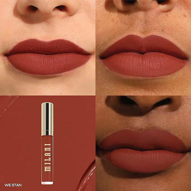 Milani Stay Put Longwear Liquid Lipstick - Smudge-Proof, Kiss-Proof, and Fade-Resistant Formula for All-Day Wear - We Stan...