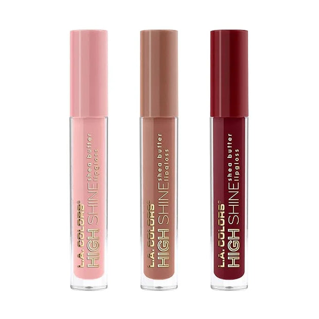 L.A. COLORS High Shine Shea Butter Lip Gloss, Baby Cakes, 0.14 Oz - Product Image