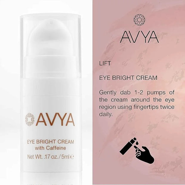 Avya Skincare Discovery Starter Set | Anti-Aging | Gentle Cleanser (15ml) + Anti-Aging Power Serum (10ml) + Eye Bright Cre...