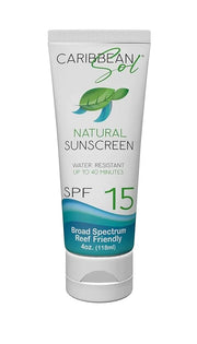 Caribbean Sol - Sol Guard Natural Sunscreen with Non-nano Zinc Oxide - Biodegradable Broad Spectrum Travel Size Reef Safe ...