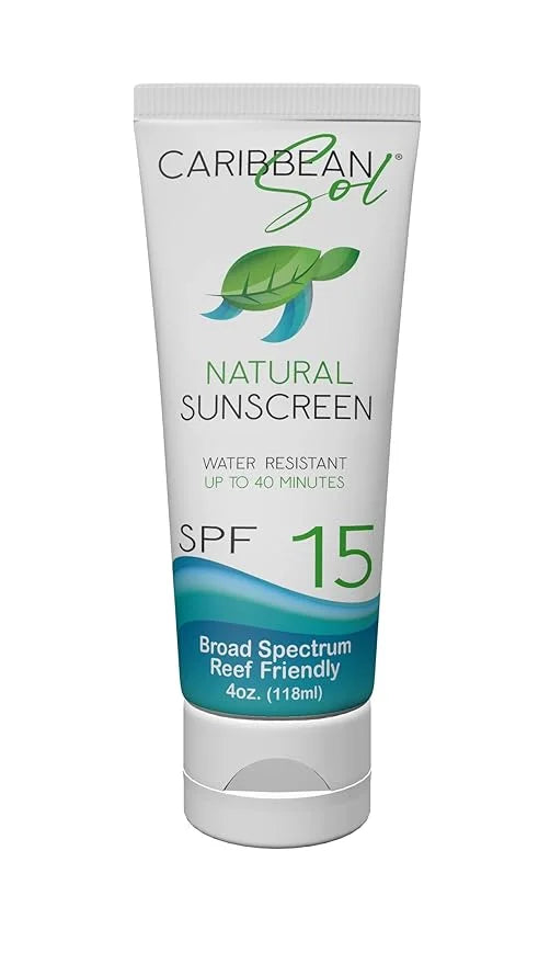 Caribbean Sol - Sol Guard Natural Sunscreen with Non-nano Zinc Oxide - Biodegradable Broad Spectrum Travel Size Reef Safe ...