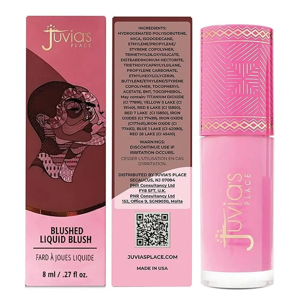 Juvia's Place Blushed Liquid Blush BlushLily - Dewy Tint Cheeks Makeup Glow Pigment Effortless Beauty Long Lasting Cosmeti...
