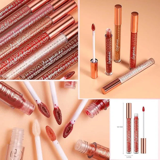 Rose Red Lip Gloss Lip Plumper Gloss Tinted Glitter Lipgloss Lip Oil Teens Moisturizing Lipstick Lip Balm High Shine And V...