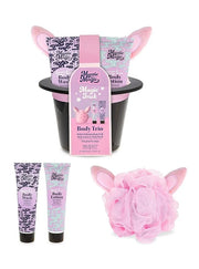 MAD BEAUTY Mystic Magic Rabbit in the Hat Body Trio, 3-in-1 Bath Kit: Exfoliating Loofah, Body Lotion, & Body Wash, Gorgeo...