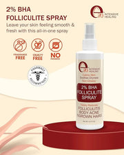 2% BHA Folliculitis Body Oil Spray - Salicylic Acid Body Mist with Tea Tree Oil & Aloe Vera - Spray Moisturizer for Dry Sk...