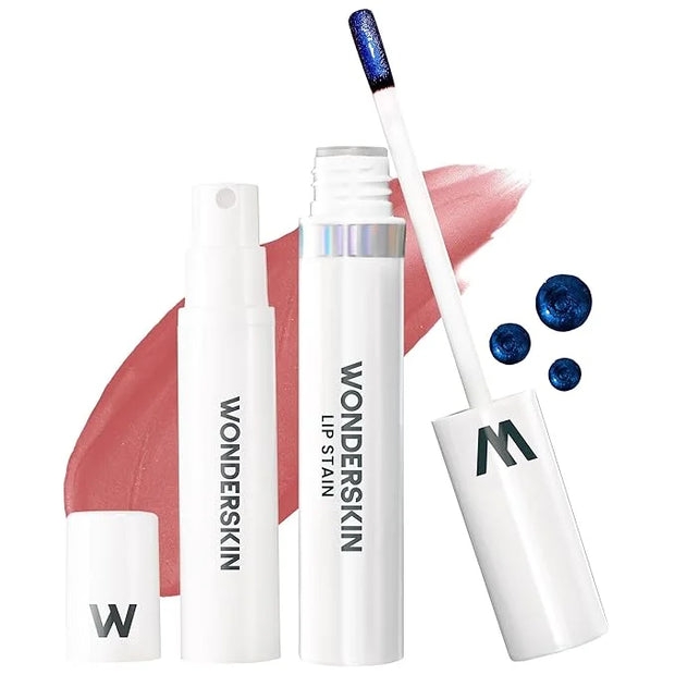 Wonderskin Wonder Blading Lip Stain Peel Off and Reveal Kit - Long Lasting, Waterproof Nude Lip Tint, Transfer Proof Natur...