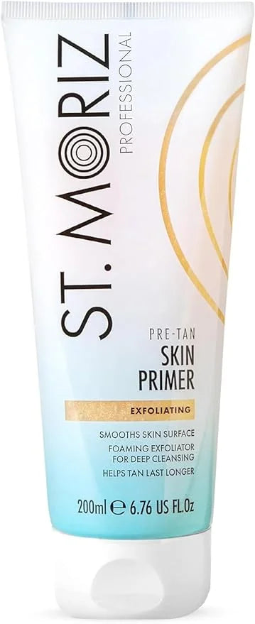 St Moriz Pre-Tan Skin Primer for Self Tanner- Exfoliating Fake Tan Primer - Preps & Primes Skin for Long-Lasting Tan - Dee...