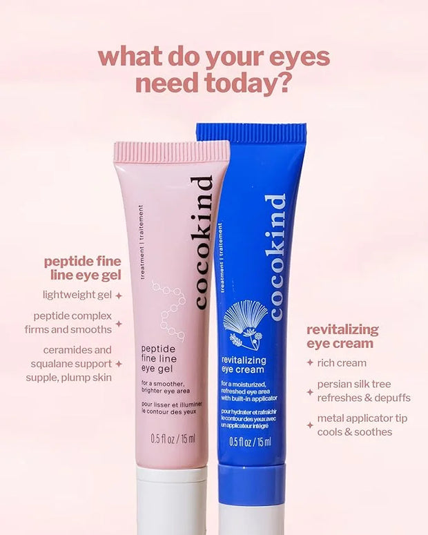 Cocokind Peptide Eye Gel, Lightweight and Hydrating Fine Line Treatment to Reduce Wrinkles, Made for Sensitive Skin, Fragr...