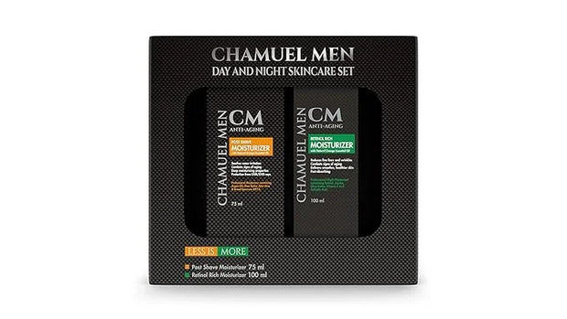 Day & Night Skincare Set for Men | Includes Anti-aging Post Shave Moisturizer + Night Moisturizer w/Retinol. The Essential...