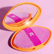 Real Techniques Miracle 2-In-1 Powder Puff + Travel Case, Dual-Sided Makeup Blending Puff, Elastic Band, Precision Makeup ...