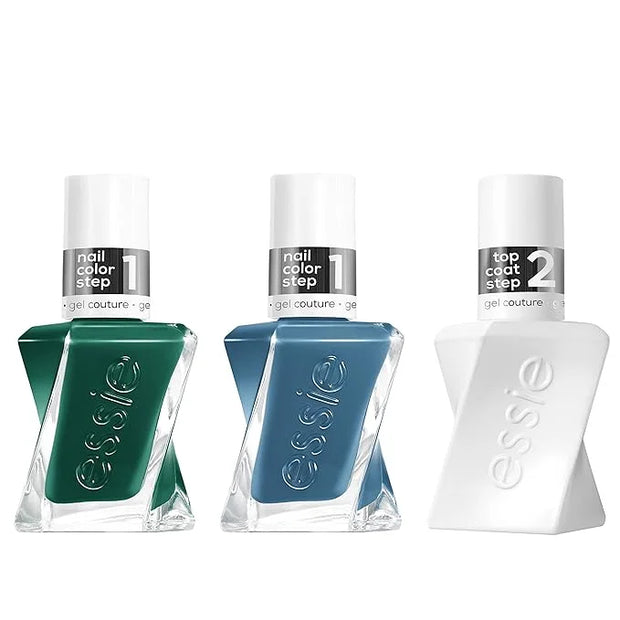 Essie Nail Polish Set, Daisy Jones & The Six Inspired, Longwear Gel-like Nail Polish, Cut Loose, Blue, + Invest In Style, ...