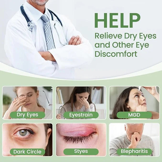 Aroma Season Vibrating Heated Eye Mask and Hygienic Eyelid Sheets - Product Image