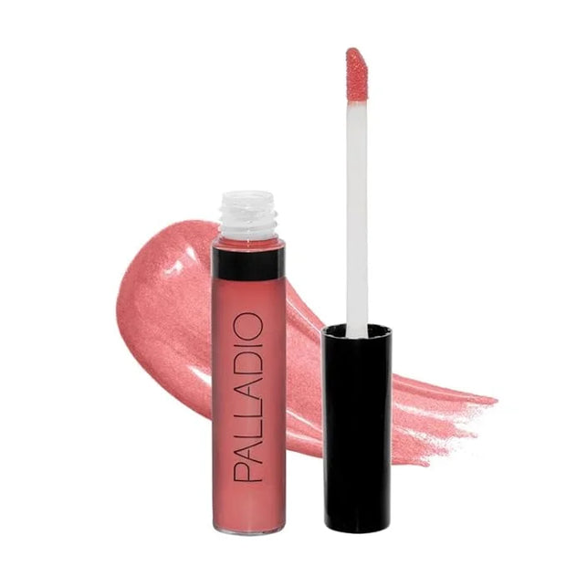 Palladio Lip Gloss, Pure Natural, Non-Sticky Lip Gloss, Contains Vitamin E and Aloe, Offers Intense Color and Moisturizati...