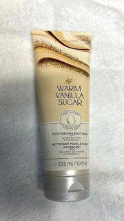 Bath and Body Works WARM VANILLA SUGAR Moisturizing Body Wash with Shea Butter and Cocoa Butter - Full Size - Product Image