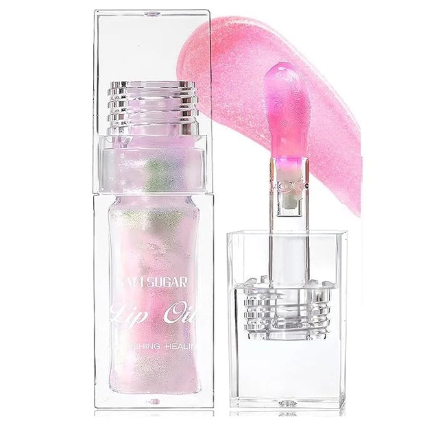 Magic Color Changing Lip Oil, Plumping Moisturizing Lip Gloss Oil, Long Lasting Nourishing Non-sticky Fresh Texture. (Pear...