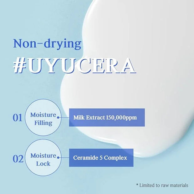 NACIFIC Uyu Cream Moisturizing Set Toner 150ml 5.07fl.oz, Ampoule 50ml 1.69fl.oz, Cream 50ml 1.69fl.oz, Milk Jeju Island, ...