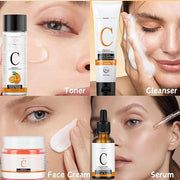 Skincare Kit Vitamin C Women Gifts - Skin Care Set Antioxidant - 5PCS Teen Skin Care Kit - Moisturizing Skincare Set - Ski...