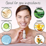 Deluvia Daily Under Eye Gel - Reduces the Appearance of Puffiness, Wrinkles, Fine Lines, Bags, Dry, Crepe Skin - Organic A...
