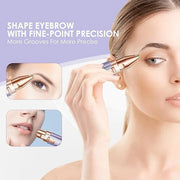 Eyebrow Facial Trimmer: 2 in1 Rechargeable Facial Hair Removal and Eyebrow Shaver - Face Lips Body Painless Facial Razor w...
