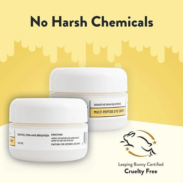 ECZEMA HONEY Multi Peptide Eye Cream - Anti Aging Eye Cream for Dark Circles & Puffiness - Facial Skin Care Products for E...