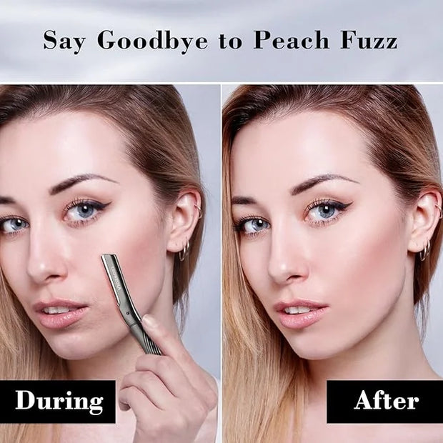 Dermaplaning Tool for Face, Eyebrow Razor for Women and Men, Eyebrow Trimmer and Facial Shaver Dermaplane Razor for Peach ...