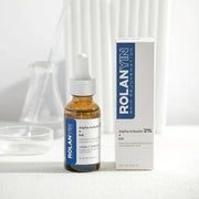 ROLANYIN Alpha Arbutin 2% + HA Facial Serum Reduces Dark Spots Uneven Tone Deep Hydration Anti Aging Skin Repair and Textu...