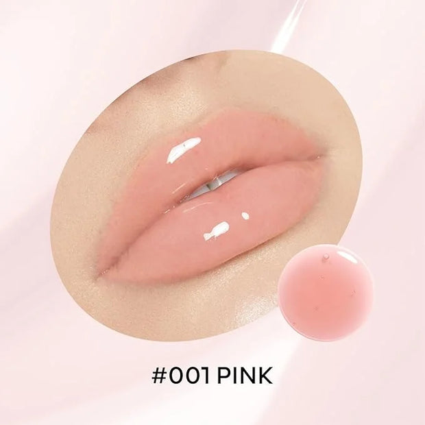 Hydrating Lip Glow Oil, Plumping Moisturizing Lip Oil Gloss, Smooth Lip Lines Plump Lip,Transparent Plumping Clear Glossy ...