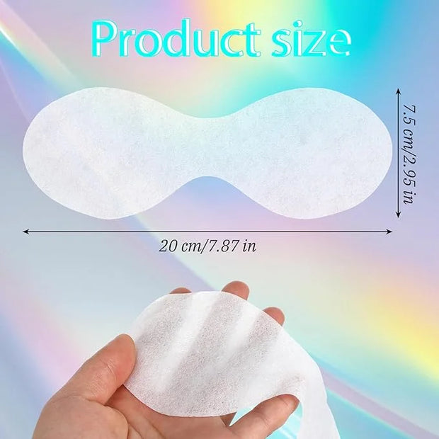 100 Sheets Disposable Non Woven Eye Care, Cotton Eye Mask Paper Paper Facial Eyes Pads Spa DIY Clear Eyes Mask Papers Beau...