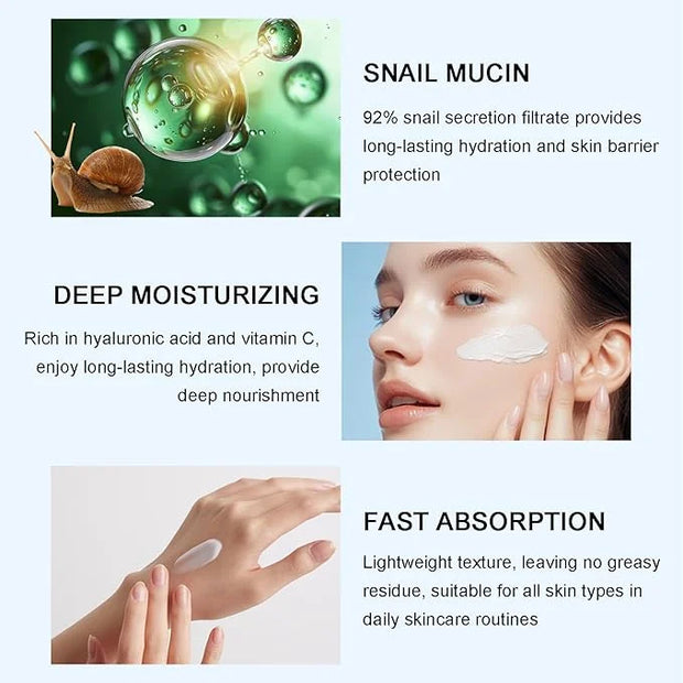 Travel Size Korean Skincare Set, Korean Skin Care Set with Vitamin C Facial Serum, Snail Mucin 92% Moisturizer, Amino Acid...