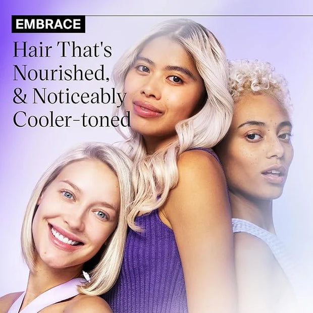 EVANYC Tone It Down Blonde Hair Shampoo, 1 L, Purple for Eliminating Brass & Yellow Tones, Vegan - Product Image