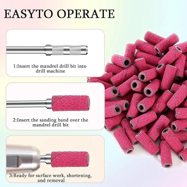 100pcs nail drill bits small
