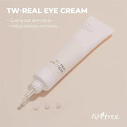 ISNTREE TW-REAL Eye Cream 30ml, 1.01 fl oz | Korean Eye Cream for Dark Circles, Fine Lines, Puffiness & Dryness | Hydratin...