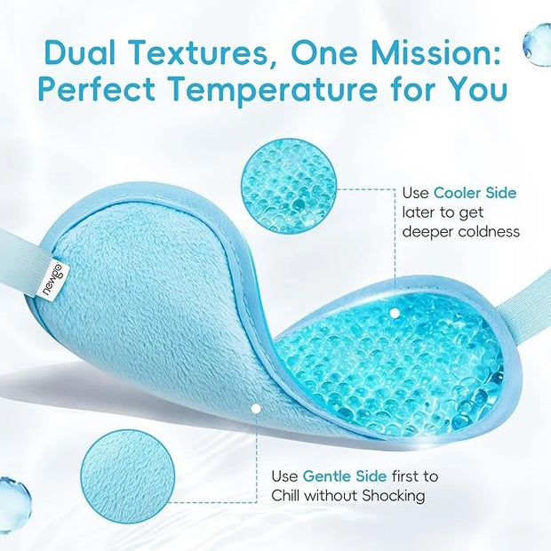 NEWGO Cooling Eye Mask for Puffy Eyes, Cold Eye Mask Eye Ice Pack for After Eyes Surgery, Tension Stress Relief, Itchy Eye...
