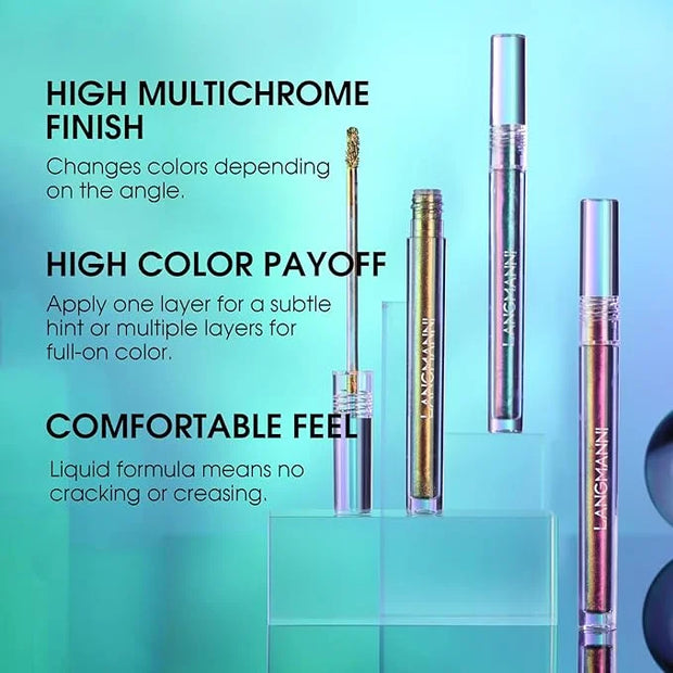 Jolilab Metallic Liquid Chameleon Eyeshadow, Multi-Dimensional Eye Looks, Long-lasting Holographic Glitter Multichrome Eye...