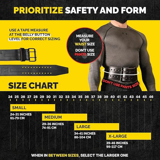 5mm Premium Weight Lifting Belt - 100% Genuine - Product Image