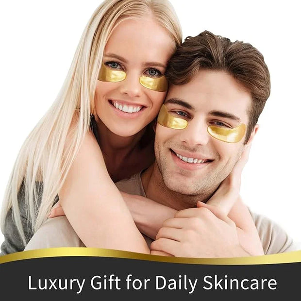 Under Eye Patches, 40 Pairs Eye Mask for Dark Circles, Puffy Eyes, Undereye Bags,Wrinkles,Eye Mask Patches with 24K Gold, ...