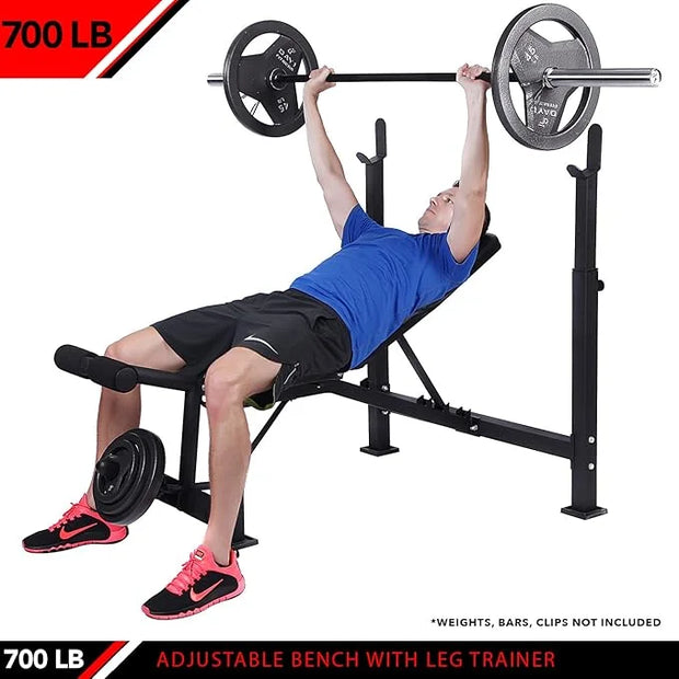 JFIT Olympic Weight Bench with Leg Developer Attachment - Product Image