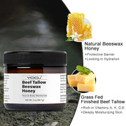Beef Tallow and Honey Face Moisturizer for Face & Body - Organic Beef Tallow Moisturizer with Tallow and Beeswax & Honey, ...