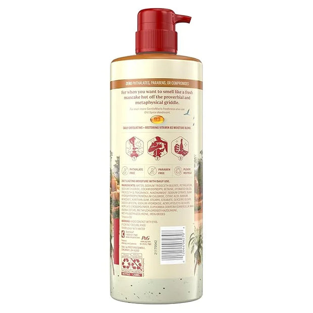 Old Spice GentleMan's Exfoliating & Moisturizing Body Wash for Men, 24/7 Shower Fresh with Long Lasting Scent, Renewing Vi...
