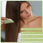 Jade Eye Mask and Jade Comb Set Includes Weighted Eye Mask to Eliminate Wrinkles Puffiness Headache and Migraine Relief Ha...
