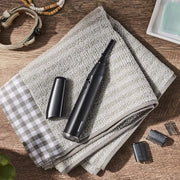 Panasonic Facial Hair Trimmer for Sensitive Skin, Unisex Detailer with Flexible Head, Gentle on Acne, Includes 2 Eyebrow A...
