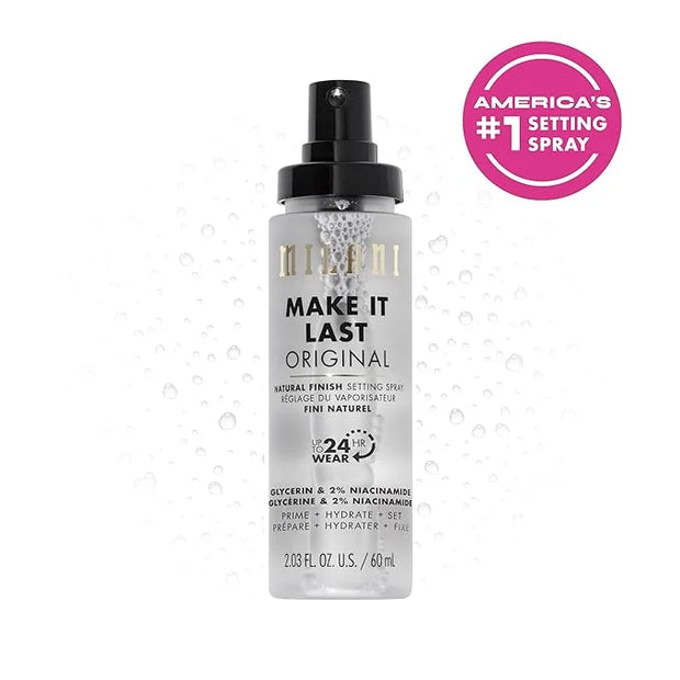 Milani Make It Last Original - Natural Finish Setting Spray 3-in-1 Setting Spray and Primer- Prime + Correct + Set Makeup ...