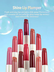 SHEGLAM PoutPerfect Moisturizing Solid Lip Gloss Non Sticky Lipstick with Coconut Oil - In Bloom - Product Image