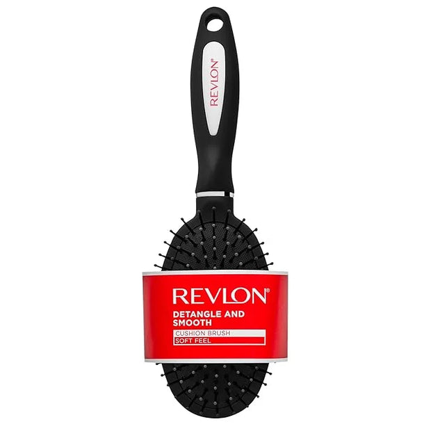 Revlon Detangle & Smooth Black Cushion Hair Brush - Product Image