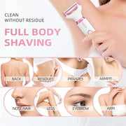 Electric Razors Shavers for Women, Bikini Trimmer 5 in 1 Electric Shaver Razor for Women Wet/Dry Face Razors for Face Nose...