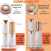 Facial Hair Remover Replacement Heads: Compatible with Finishing Touch Flawless Facial Hair Removal Tool for Women As Seen...