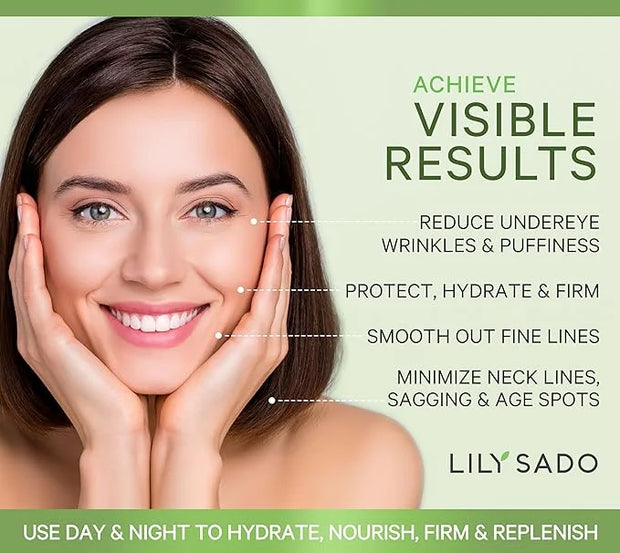 LILY SADO TEA+C™ Green Tea & Vitamin C Moisturizer - Antioxidant, Anti-Aging Anti-Wrinkle Daily Moisturizing Lotion - Hydr...