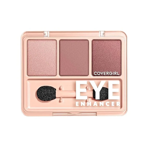 COVERGIRL Eye Enhancer, Sweet Plum, Eyeshadow Trio, Easy to Wear, Clean & Vegan, Talc-Free, Matte & Shimmer Finishes, Smud...
