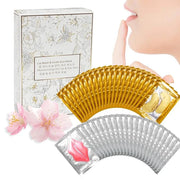 40 Pcs Lip Masks & Under Eye Masks, 24K Gold Gel Crystal Collagen Under Eye Patches for Puffy Eyes and Dark Circles, Effec...