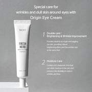 NACIFIC Fresh Herb Origin Eye Cream 1.01fl.oz 30ml for Wrinkles, Dark Circles & Puffiness – Hypoallergenic Korean Skincare...